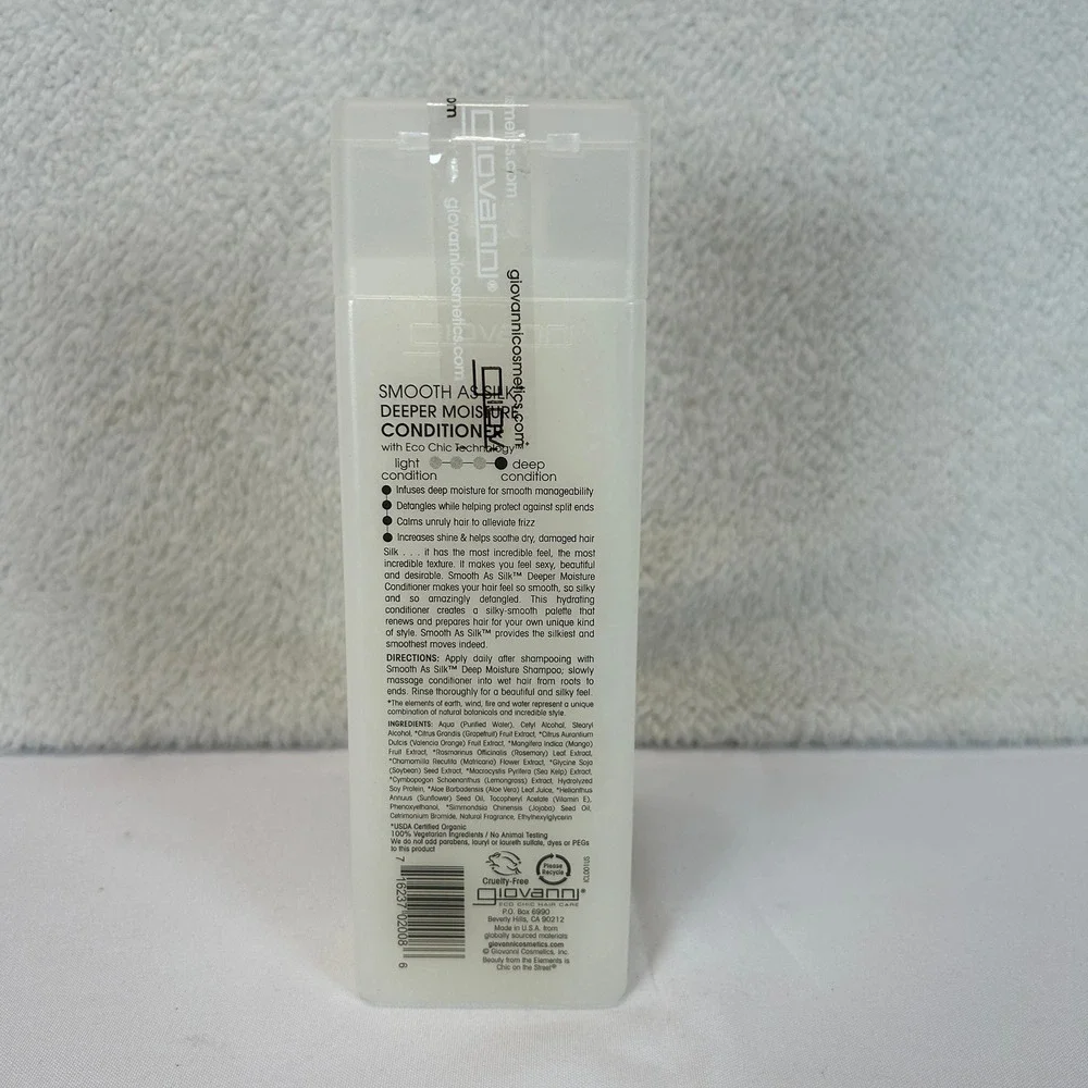 Giovanni Smooth As Silk Deeper Moisture Conditioner Damaged Hair 8.5oz Set of 2